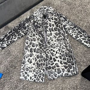 Leopard print coat. Worn once.